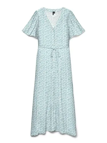 Vero Moda Sommerkleid VMALBA SS CALF DRESS WVN GA NOOS von VERO MODA
