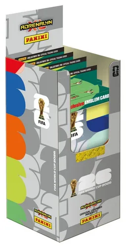 FIFA World Cup 2026 Trading Cards Bleistiftbox (4) - Praktische Bleistiftbox mit 4 Sammelkarten zur WM 2026, ideal für Sammler und Fans. Hochwertige Verarbeitung von Panini für unvergessliche Spielerlebnisse.