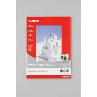 Canon Fotopapier PP-201 A3 - Hochglänzendes Fotopapier 265 g/m², ideal für professionelle Druckergebnisse, 20 Blatt