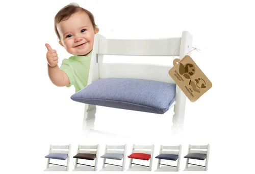 BambiniWelt by Rafael K. Hochstuhlauflage Ersatzbezug Bezug Sitzkissen Kissen kompatibel mit STOKKE Tripp Trapp