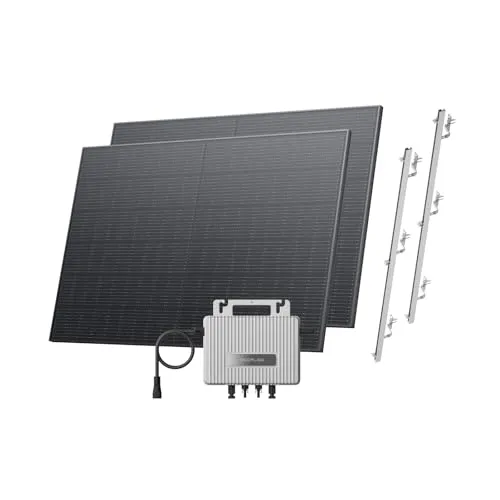 Ecoflow Balkonkraftwerk STREAM 800 W - Balkonkraftwerke mit 2 x 400 W PV Solarpanels, umweltfreundlich und ideal zur Reduzierung der Energiekosten.