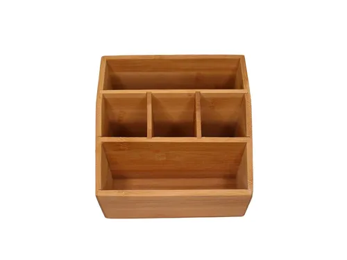 Hausleben® TT11154 Multi-Organizer, 16x15x11 cm, Bambus
