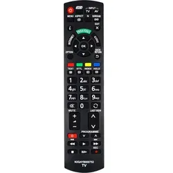 Ersatz Fernbedienung für Panasonic TV TX-L42ETW50 | TXP65VT50B | TX-P65VT50B | - Schwarz