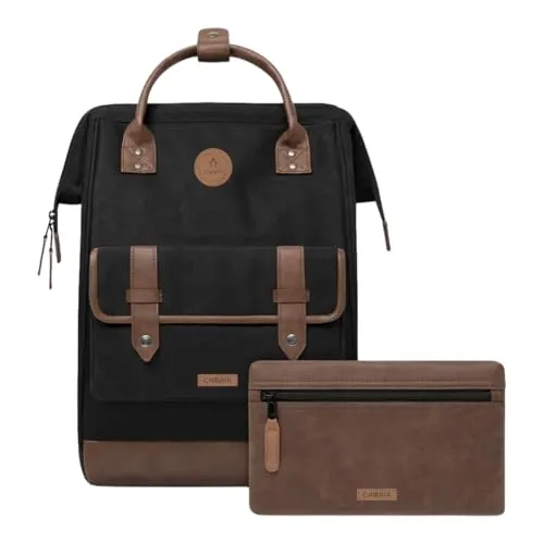 Cabaïa Adventurer Large Trogir Rucksack - Robuster Rucksack mit 2 wasserabweisenden Vordertaschen, praktischen Innenfächern und 180°-Öffnung. Ideal für Abenteuer und den täglichen Gebrauch.