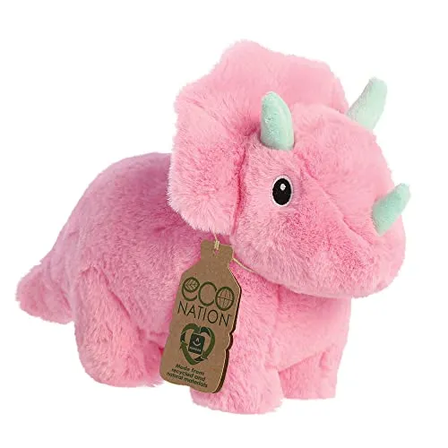 Aurora Eco Nation Trix Triceratops Plüschtier Rosa 20 cm