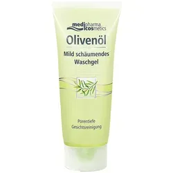 medipharma cosmetics Olivenöl mild schäumendes Waschgel 100 ml - Gesichtsreinigung mit natürlichem Olivenöl, sanft zur Haut und ideal für empfindliche Hauttypen.