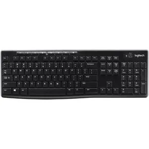 Logitech K270 Wireless Keyboard - Kabellose Tastatur mit USB Anschluss, 8 Multimedia-Sondertasten und bis zu 2 Jahre Batterielebensdauer