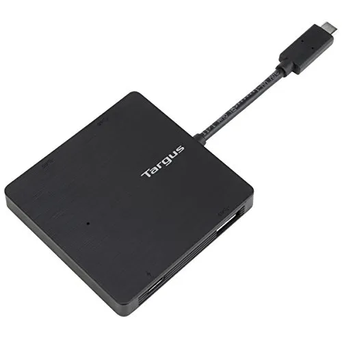 Targus ACH924EUZ USB-C-Hub An 3 x USB-A und 1x USB-C Stromzuführung Schnelle und effiziente Datenübertragung, Geschwindigkeiten bis zu 5 Gbps