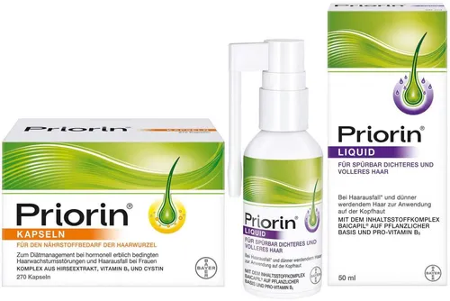Bayer Vital GmbH Priorin 270 Kapseln + Liquid Pumplösung 50 ml -
