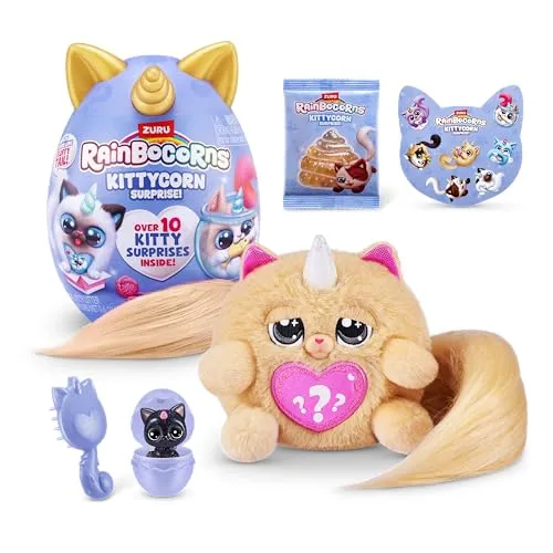 Rainbocorns Kittycorn Surprise Serie 3 von ZURU, Plüschtier, Plüsch-Sammeltier,Überraschungseier für Mädchen