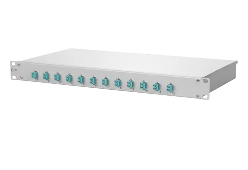 Metz Connect LWL-Patchpanel 12f mit Pigtails