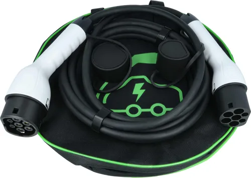 vhbw Typ 2 Ladekabel 11 kW 16 A 3-phasig 5 m für E-Auto - Kabel für Wallbox & Ladestation