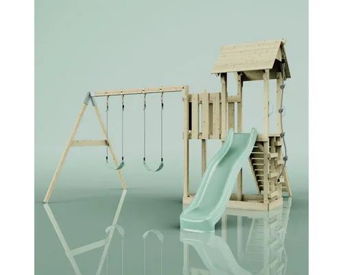 OutdoorToys Spielturm Uppsala, Mintgrün von PolarPlay