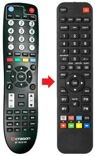 Fernbedienung geeignet für OCTAGON SFRCU04