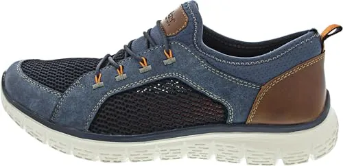 Rieker Slipper Blau - Slipper & Mokassins für Herren, mehr Platz dank besonderer Rieker Passform, flexible Laufsohle und rutschhemmend für sicheren Halt.