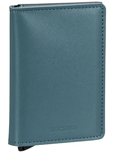 SECRID Slimwallet Original - Ice Blue - Portemonnaie aus hochwertigem Leder mit RFID-Schutz, bietet Platz für bis zu 6 Karten und passt perfekt in jede Hosentasche.