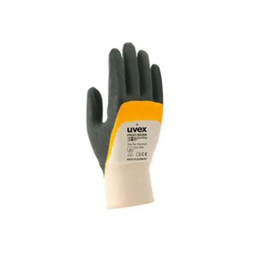Uvex 60558 10 Profi Ergo Xg20 A Sicherheit Handschuh, Größe: 10, Weiß, Orange, Schwarz