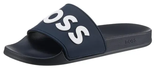 BOSS Kirk_Slid_rblg_N - Herren Clogs & Pantoletten, leichte Gummi-Slides mit erhabenem Logo, ideal für Komfort und Stil im Alltag.