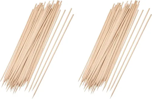 WestCraft Grillspieß Schaschlikspieße Holz 25cm / Ø3mm Grillspieße - Holzspieße 200 Stück (200-St), aus Bambus zum Grillen und Kochen
