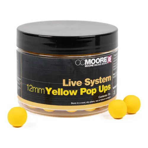  CC Moore Live System Yellow Pop Ups 12mm - 30g Boilies 316,33€/1kg