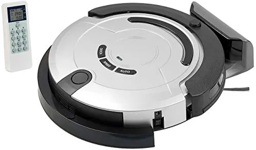 Sichler Haushaltsgeräte Bodenroboter: 2in1 Staubsauger-Roboter mit Wischfunktion - Saugroboter für glatte Böden und Teppiche mit 200 ml Wassertank • 4 Reinigungsmodi, bequeme Steuerung per Fernbedienung und bis zu 120 Minuten Laufzeit.