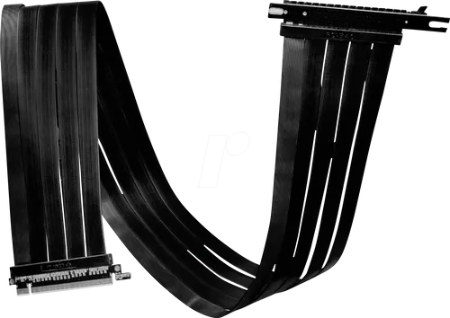 Lian Li PW-PCIV-4-90X PCIe 4.0 Riser Kabel - 900mm, schwarz - Riser Kabel für PCIe 4.0, 90 cm lang und flexibel, ideal für kreative PC-Bauten und optimale Platznutzung.