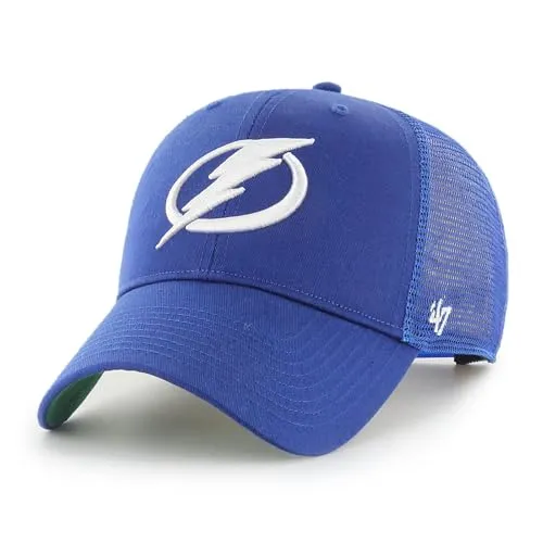 '47 Tampa Bay Lightning Trucker Cap - Blau - Sportfan Bekleidungsaccessoires | Hochwertige Kappe mit Teamlogo, gebogenem Schirm und verstellbarem Snapback für optimalen Tragekomfort.