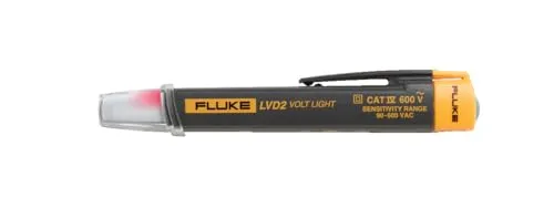Fluke non-contact Voltage Tester AC 90... 600 V Elektriker-Schraubendreher (0 – 50 °C), Schwarz, Gelb, LVD2