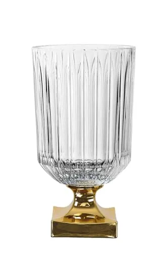 Minerva Gold Fußvase in gold von Nachtmann