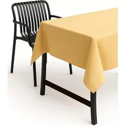 texpot Tischdecke Lotuseffekt Leinenoptik Bügelfrei Fleckschutz wasserabweißend (1-tlg) gelb rechteckig | 135 cm x 180 cm