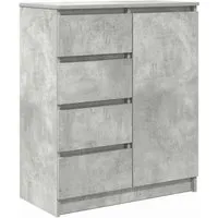 vidaXL Sideboard mit Schubladen in Betongrau - Kommode aus Holzwerkstoff mit viel Stauraum, ideal für Wohnzimmer oder Home-Office. Langlebig und feuchtigkeitsbeständig, passt sich flexibel deinen Bedürfnissen an.