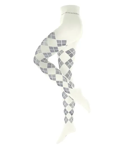 Burlington Damen Strumpfhose Elegant Essence W Ti - Modische Damenstrumpfhose mit Argyle-Muster, halb blickdicht und ideal für Frühling und Herbst. Hoher Tragekomfort dank innovativer Strickverfahren und umweltfreundlicher Herstellung.