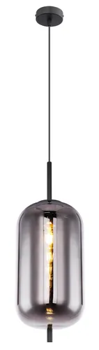Globo 15345H2 Hängeleuchte - Modernes Design für jeden Raum - Stilvolle Hängeleuchte aus Metall und Glas mit warmweißem Licht, ideal für Esszimmer, Wohnzimmer und Küche. Höhe: 120 cm, Durchmesser: 22 cm, E27 Sockel, ohne Leuchtmittel.
