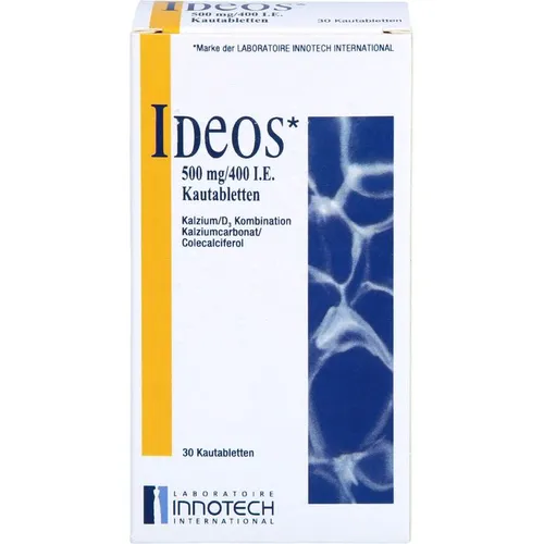 IDEOS 500 mg/400 I.E. Kautabletten 30 St. von EMRA-MED Arzneimittel