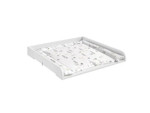 Woltu Wickeltischaufsatz für Kommoden - Wickeltischaufsatz für Kommoden mit verstellbarer Tiefe, stabil und sicher mit rutschfesten Metallschnallen, ideal für die sichere Wickelzeit.