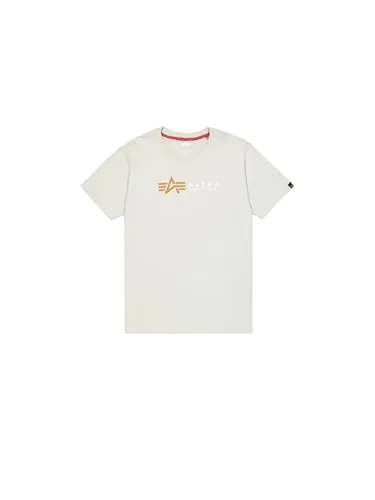 Alpha Industries Herren Alpha Label T-Shirt, Stone, XXL