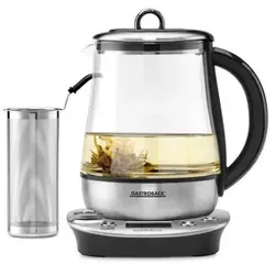 Gastroback Design Tea & More Advanced Teekocher - Teekocher mit Gareinsatz für Speisen, Joghurt und Babynahrung, 6 einstellbare Teeprogramme für perfekten Genuss von verschiedenen Teesorten.