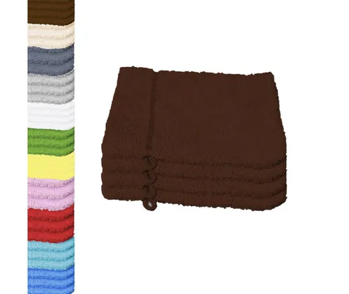 Buymax Waschhandschuh Premium Waschhandschuhe, Waschlappen Set, Frottee: 100% Baumwolle (Spar-Set, 4-St), 15 x 21 cm, mit Aufhängeschlaufe, weich, saugstark