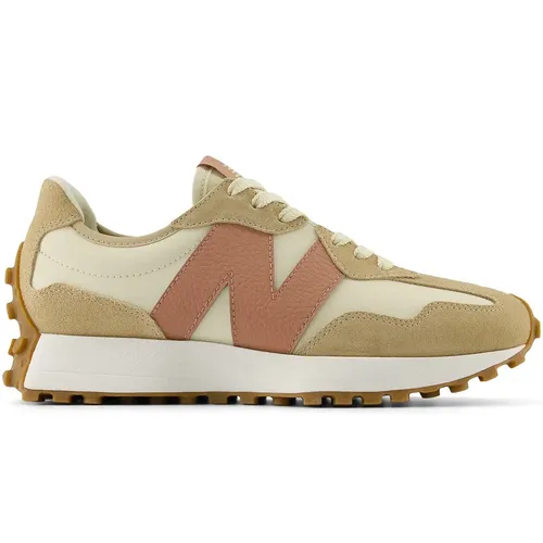 New Balance 327 Damen Beige Sportschuhe Freizeitschuhe Wildleder (URC42PMA)
