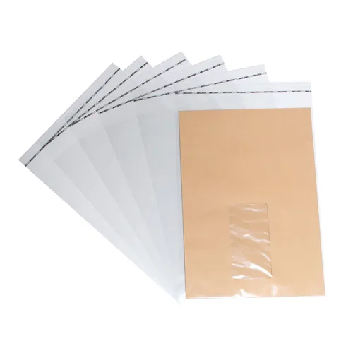 St. Prospekthüllen Folie A5 verschließbar klar Dokumente Rechnungen Flyer 100