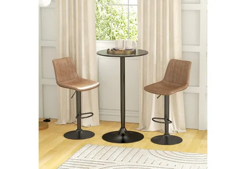 HOMCOM Runder Bartisch Ø60x102 cm von HOMCOM