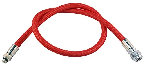 METALSUB Flex Inflatorschläuche Jacketschläuche (RED, 102 cm)