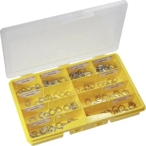 Basi Unterlegscheibe 1 Set Fitschenringe Sortiment 0008-0000 - Kreuzgehänge & Werfgehänge - 200-teiliges Fitschenring-Sortiment zur einfachen Höhenanpassung von Türblättern, inklusive verzinkter und vermessingter Unterlegscheiben.