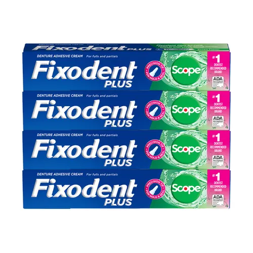 Fixodent Zahnprothesenhaftcreme 4er-Pack