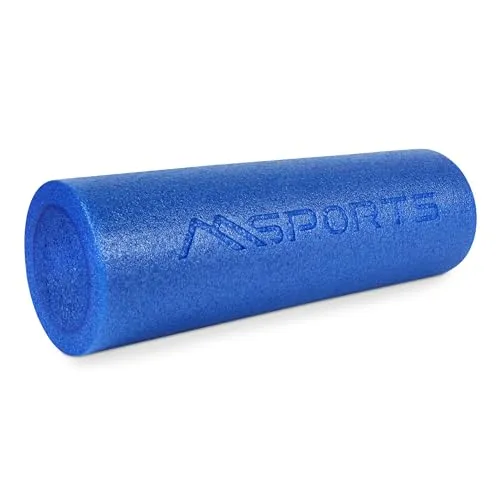 Yoga Rolle Premium | Pilates Rolle - 45 x 15 cm oder 90 x 15 cm - Faszienrolle (Blau, 45 x 15 cm)