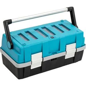 Hazet Werkzeugkoffer 190L-2, leer - Werkzeugkasten aus robustem Kunststoff mit 2 herausnehmbaren Kleinteileboxen im Deckel. Ideal für eine ordentliche Aufbewahrung und Transport von Werkzeugen. Made in Germany.