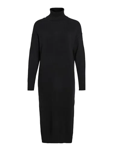Vila Strickkleid VIRIL ROLLNECK MIDI DRESS – Elegantes Design - Feminin und bequem: Das wadenlange Strickkleid von Vila mit hohem Rollkragen und tailliertem Schnitt ist ideal für jeden Anlass. Vielseitig kombinierbar für Freizeit oder Büro.