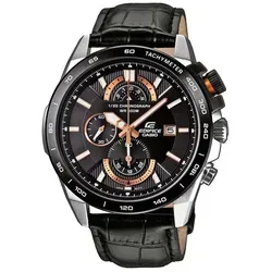Casio Herren Uhr Edifice EFR-520L-1AVEF Chronograph Leder Armbanduhr