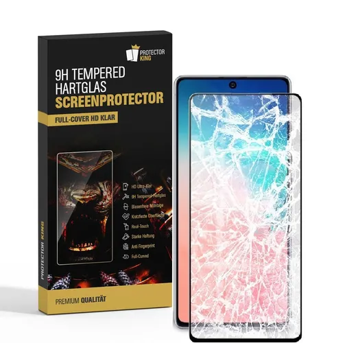 1x 9H Hartglas für Samsung Galaxy S10 Lite FULL COVER Schutzglas Displayglas SW