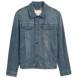 TOM TAILOR Herren Jeansjacke 1047958 - Funktionsjacke in Mid Stone Blue Grey Denim, bietet optimale Passform und hohen Tragekomfort für lässige Styles.